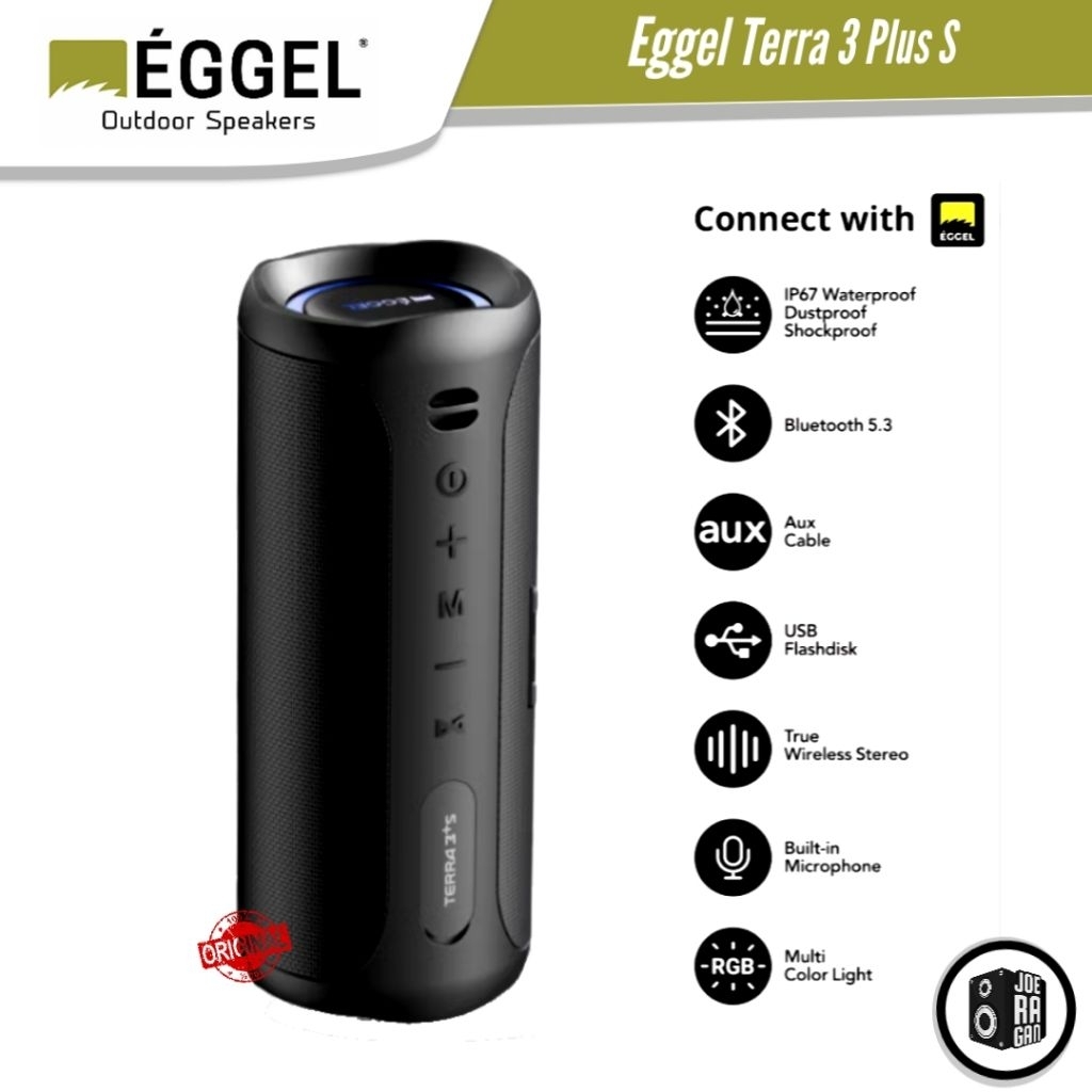 Eggel Terra 3 Plus + S Waterproof Portable Bluetooth Speaker with RGB