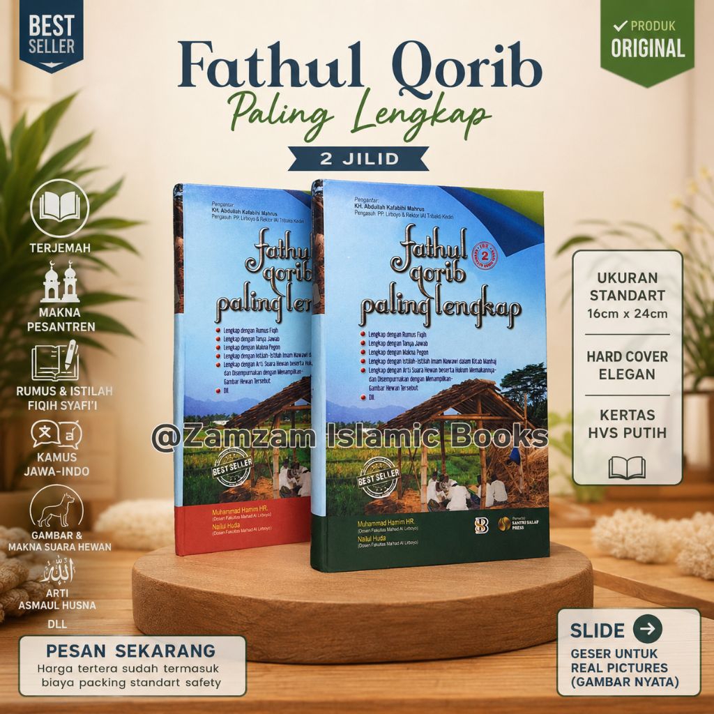 Terjemah Fathul Qorib Paling Lengkap Jilid 1 & 2 Besar Makna Pesantren Fathul Qarib Rumus Fiqih Refe