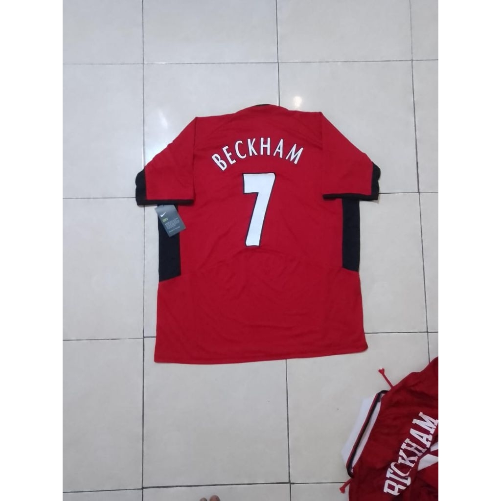 jersey retro mu 2002 david Beckham Size L