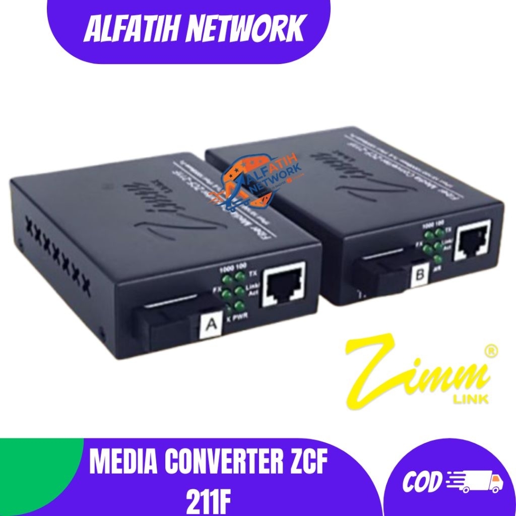 ZIMMLINK Media Converter ZCF 211F