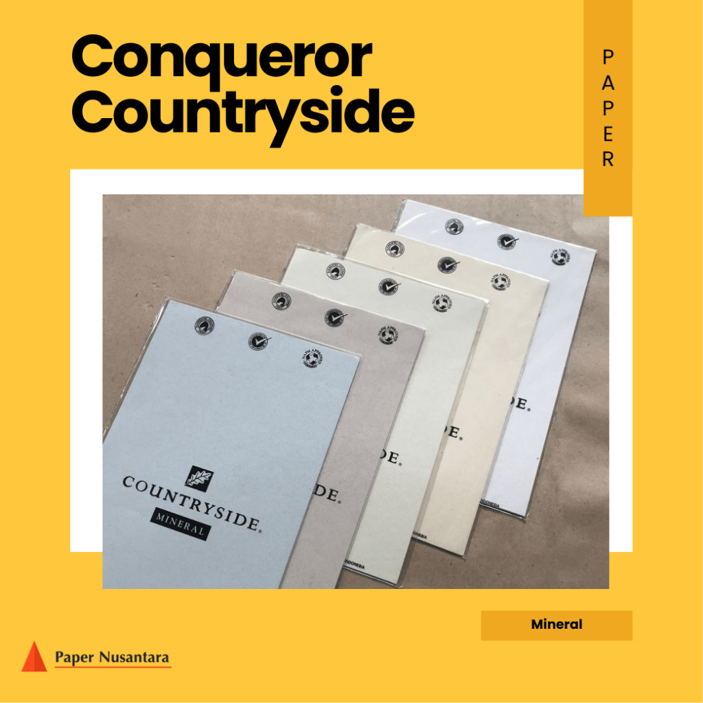 [10 Lembar] Kertas Import Conqueror Countryside Mineral Ukuran A4 | Kertas Fancy Impor Sertifikat Pi