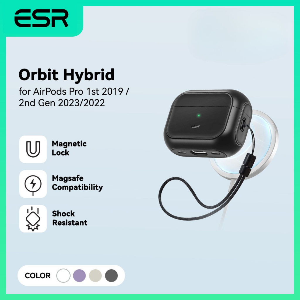 ESR Orbit Hybrid Case HaloLock AirPods Pro 2019/2022/2023/2025 Pro 3 2025 Pelindung Case Casing AirP