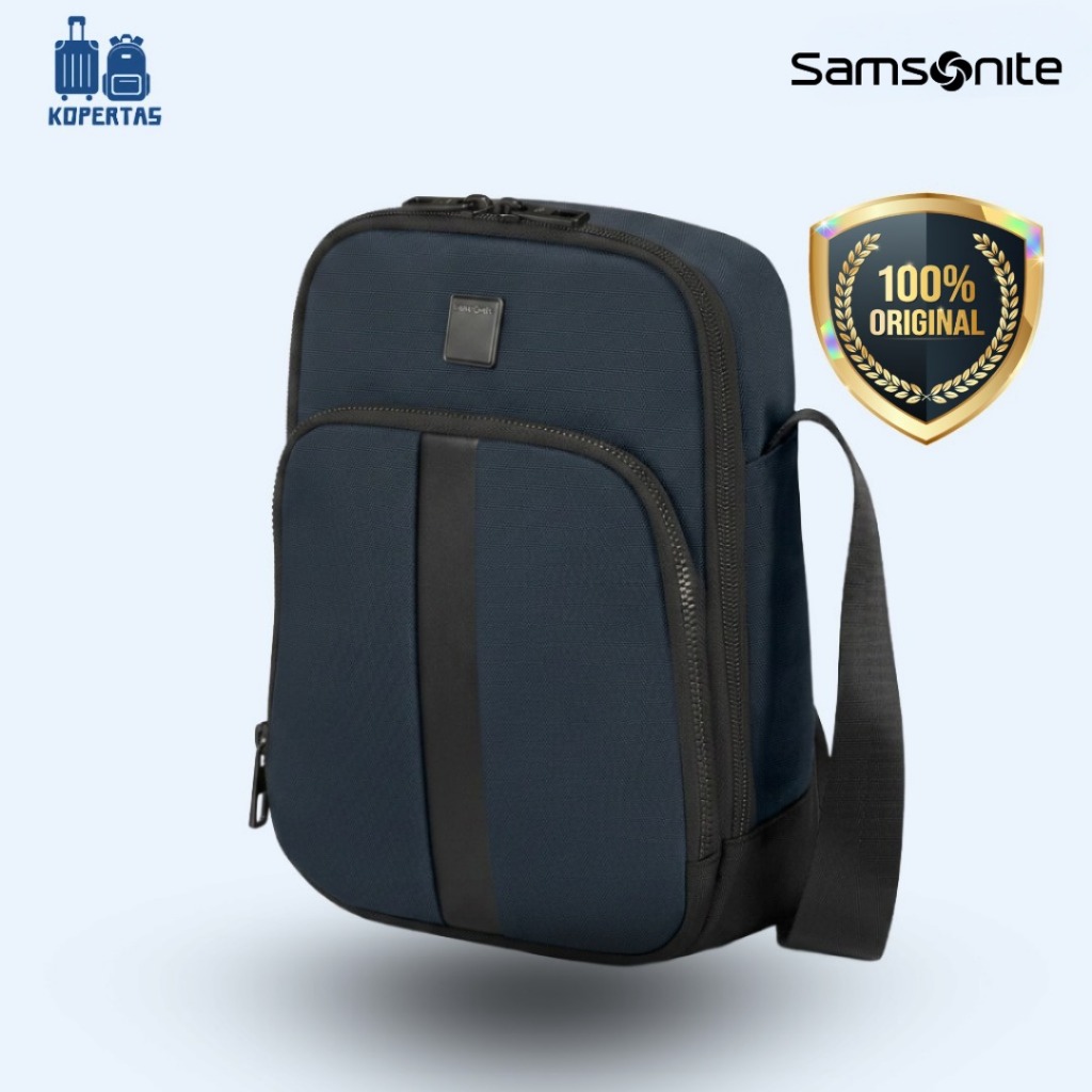 Samsonite Sacksquare Tas Selempang Biru - Travel Harian