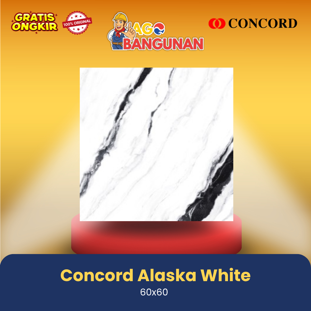 Granite Concord Alaska White 60x60
