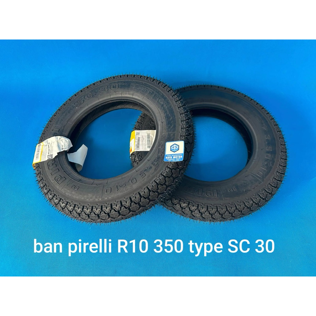Ban luar pirelli Vespa R10 3.50-10 type Sc30