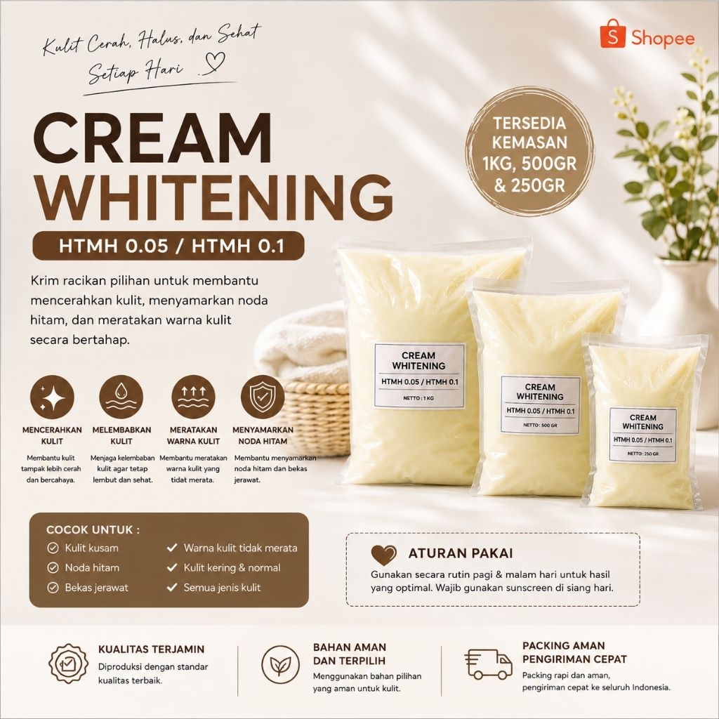 Whitening HTMH 0.1 & 0.05 ( Kemasan Kiloan)