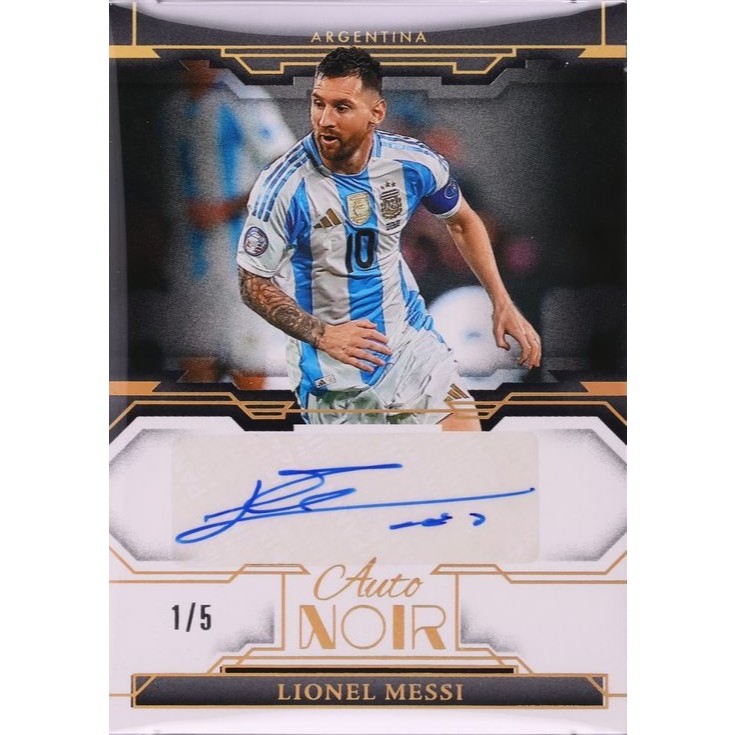 FULLPRINT REPLICA 2024 Panini Noir Color Gold Lionel Messi AUTO