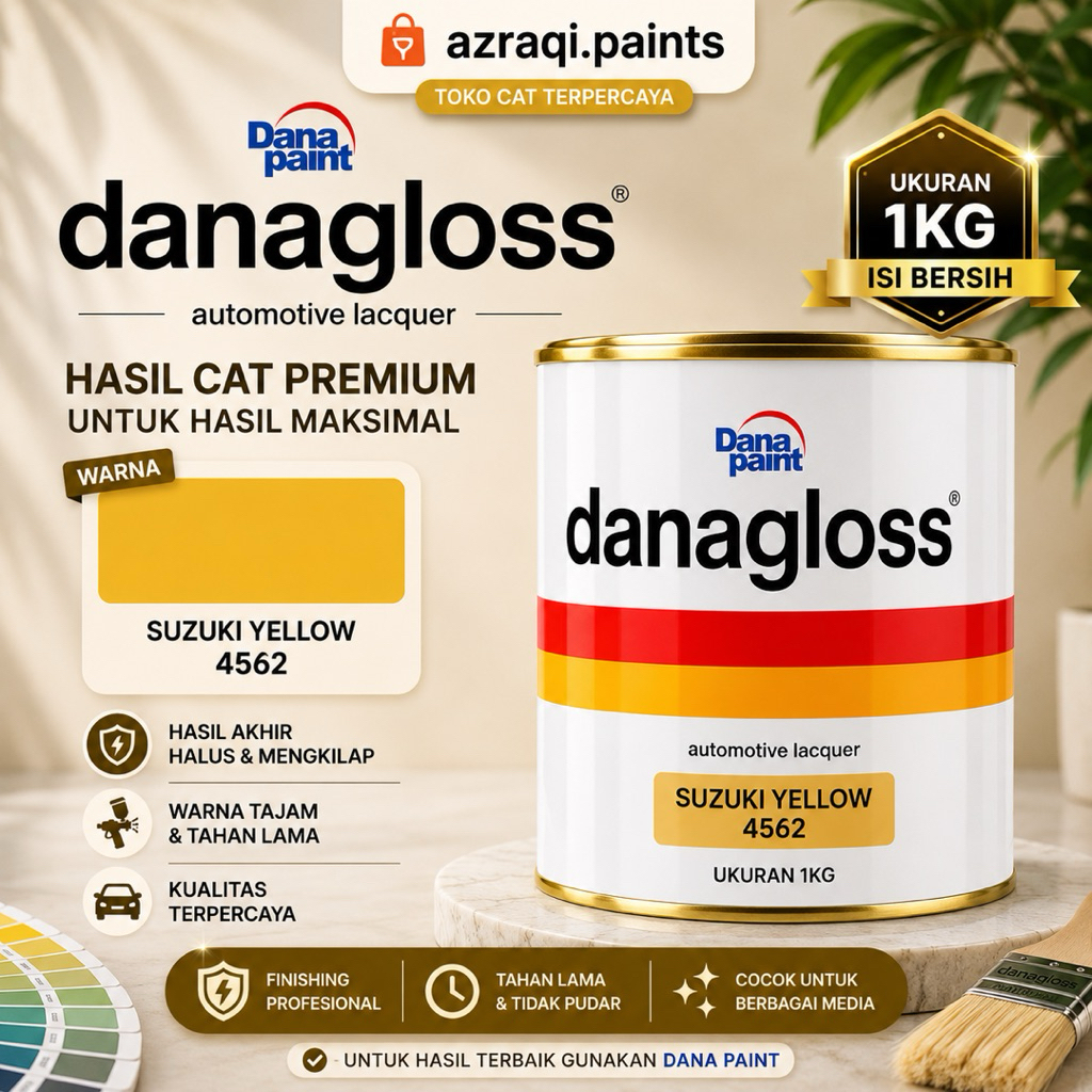 DANAGLOSS NC SOLID SUZUKI YELLOW 4562 ( 1 KG ) CAT BERKWALITAS 100 % ORIGINAL