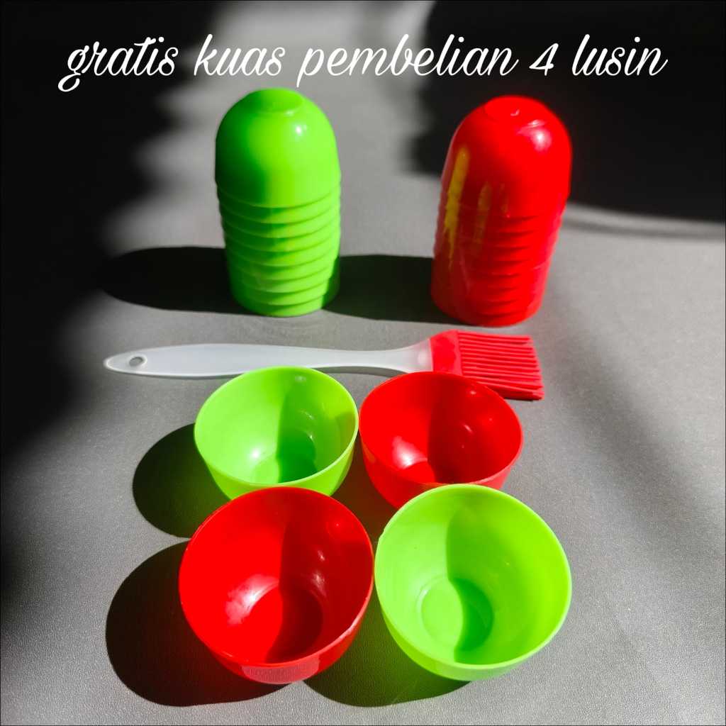 SALE... [48 PCS] Cetakan Kue Apem Bugis Warna Merah Hijau Kh Libo