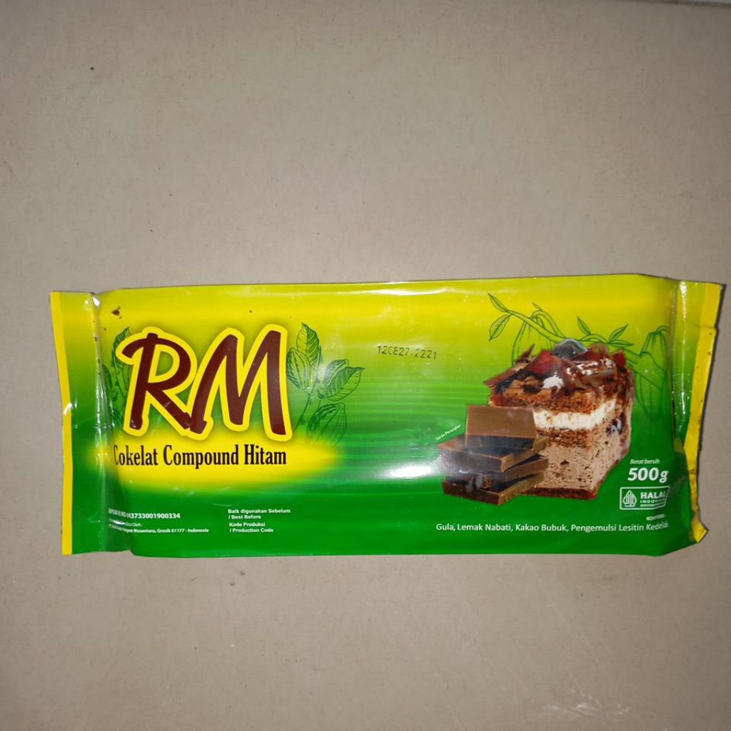 RM Cokelat Compound Hitam 500g / Coklat Batang