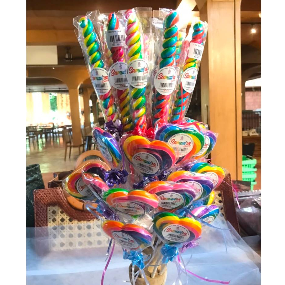 Permen Lolipop Spiral & Lolipop Love | Lolipop Candy | Samudra Candy (1pcs)
