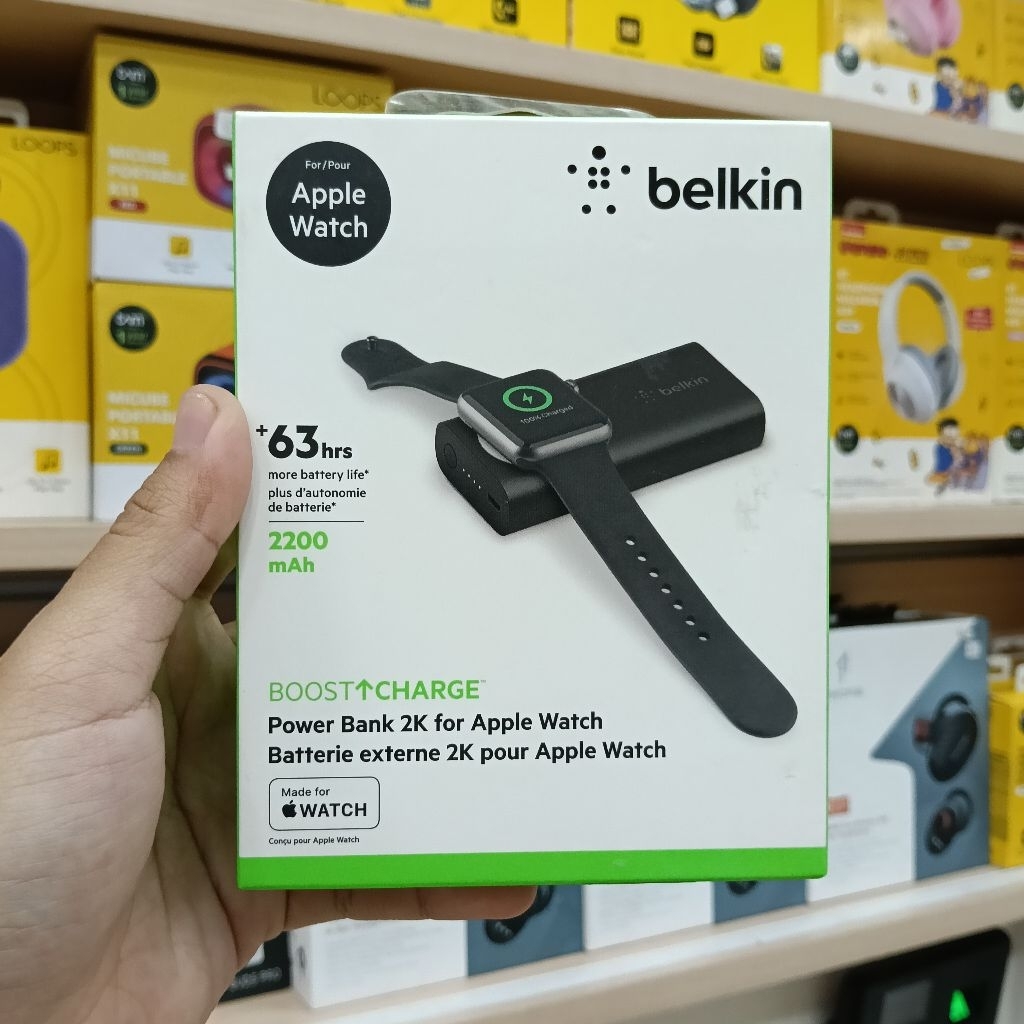 BELKIN POWERBANK 2K FOR APPLE WATCH BATTERIE EXTERNE 2K POUR APPLE WATCH ORIGINAL
