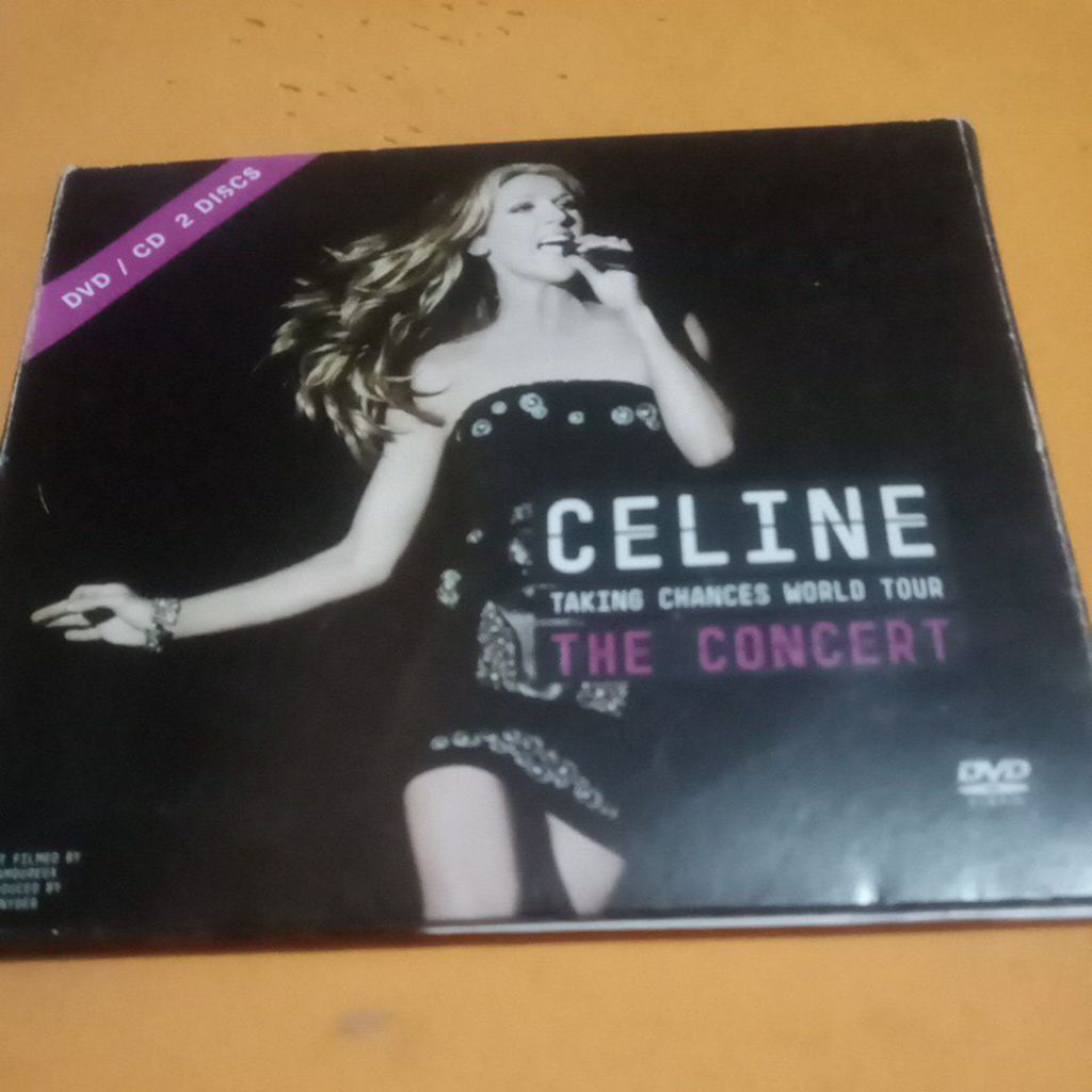 Kaset DVD VCD Original Celine Dion Taking Chances World Tour/The Concert