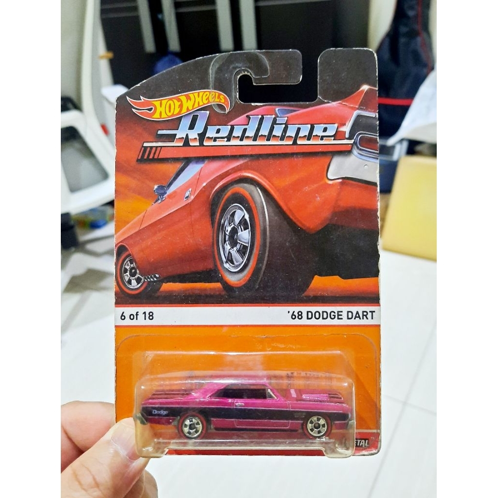 HOT WHEELS REDLINE 68 DODGE DART PINK