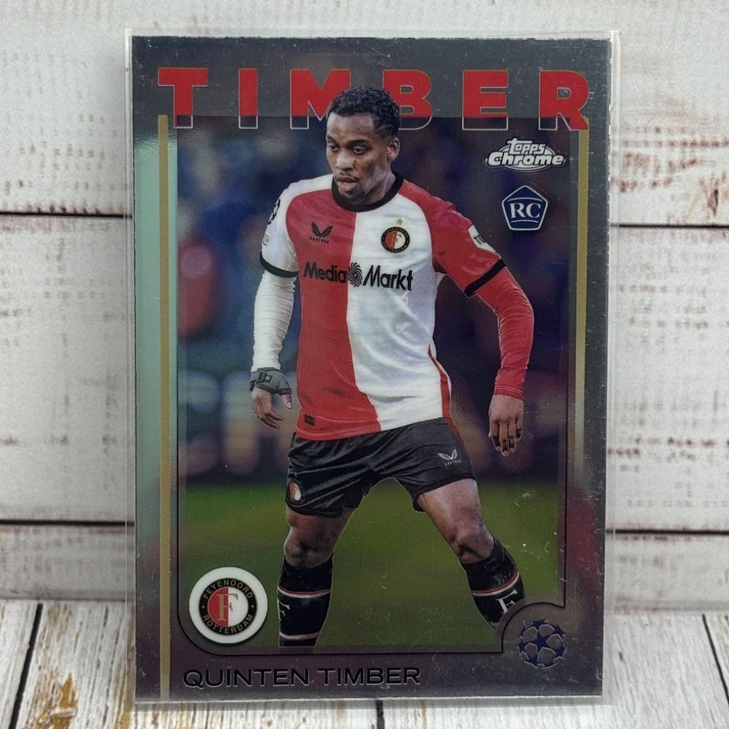 Kartu Bola Timber Rookie Card Feyenoord Topps Chrome Original