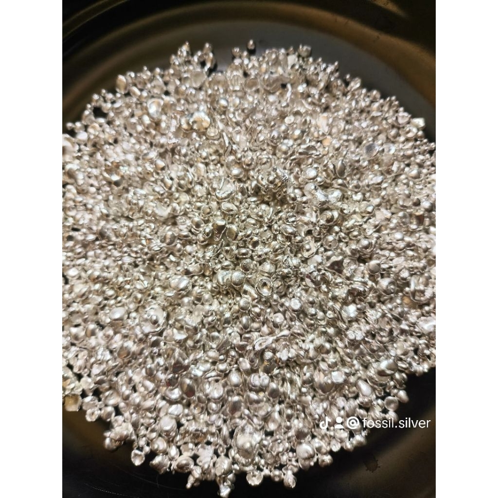 Perak Murni Granule 999 - Warna Putih Silver, Mudah Dibentuk, Siap Pakai