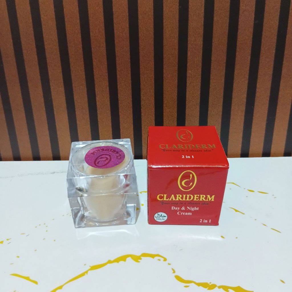 ecer cream clariderm super pemutih wajah asli
