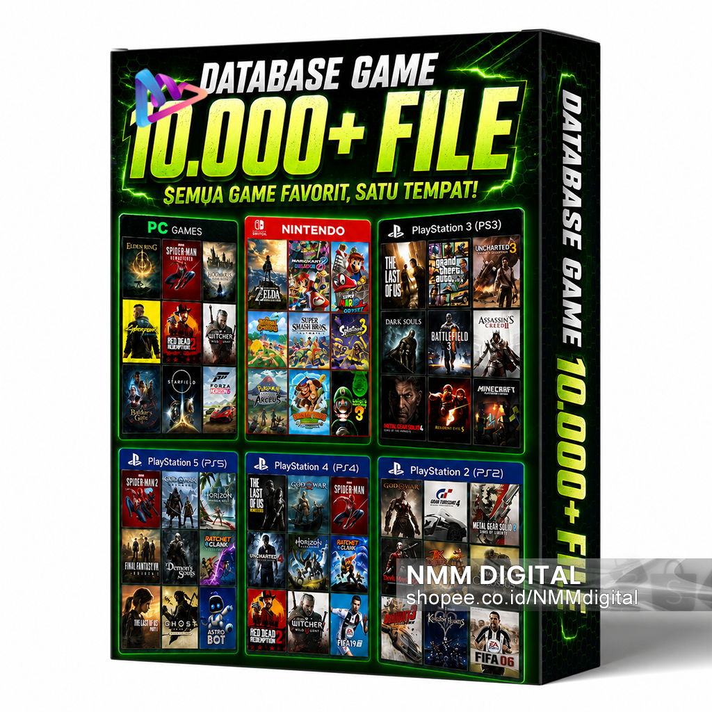10000+ DATABASE GAME PS1 - PS5, SEGA, PC & NINTENDO - Semua Udah Dikumpulin Dalam Satu Paket. Tingga