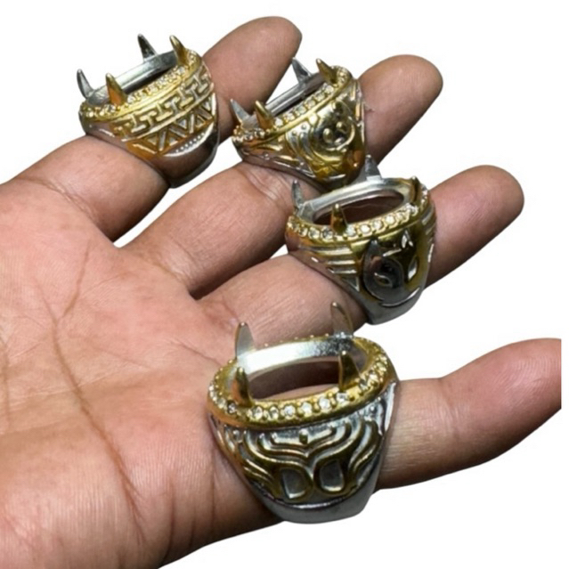 RA013 Ring cincin batu akik emban cangkang titanium