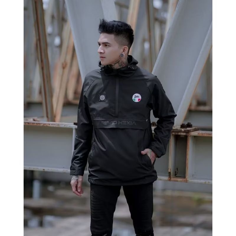 Salvio Hexia Cagoule Jacket Vespa Black