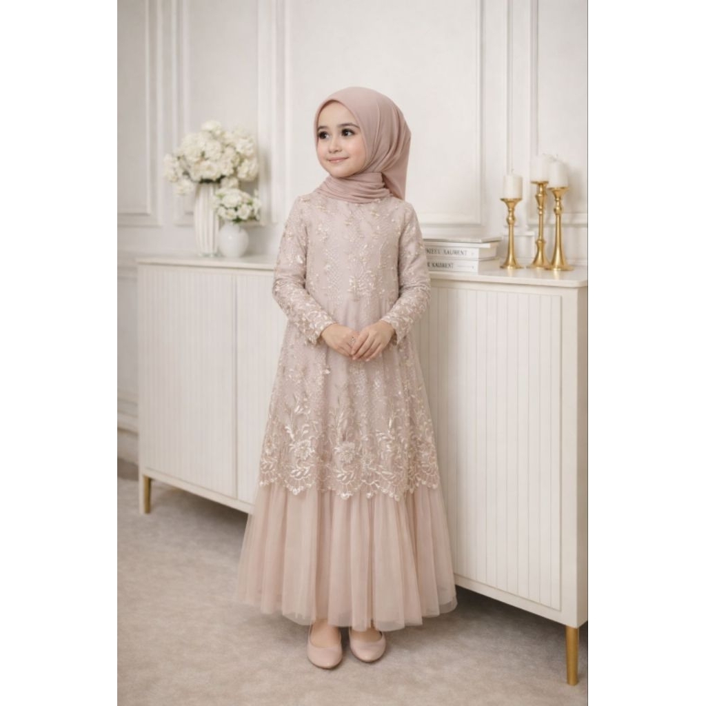 Khadijah Kids / Gamis Anak Terbaru / Gamis Pesta / Gamis Cantik