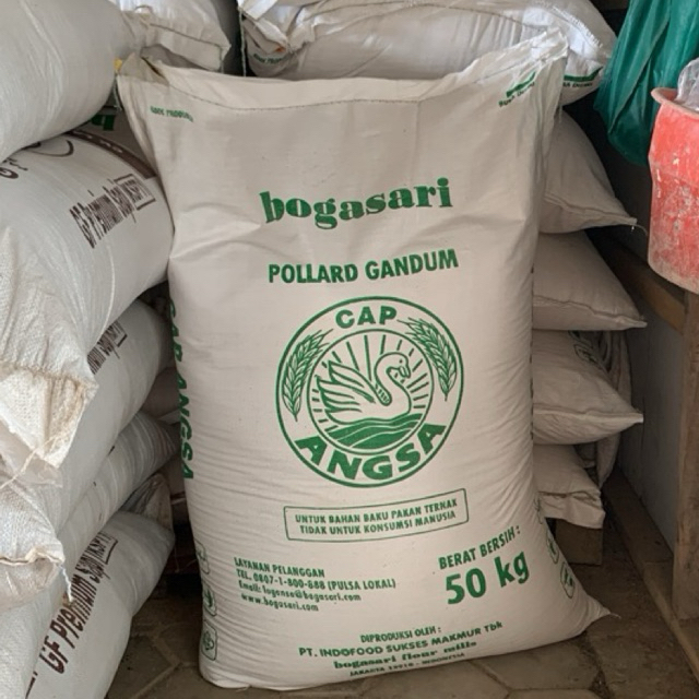 Pollard cap angsa 50kg Sangat bagus buat sapi pedet,kambing,domba&ayam