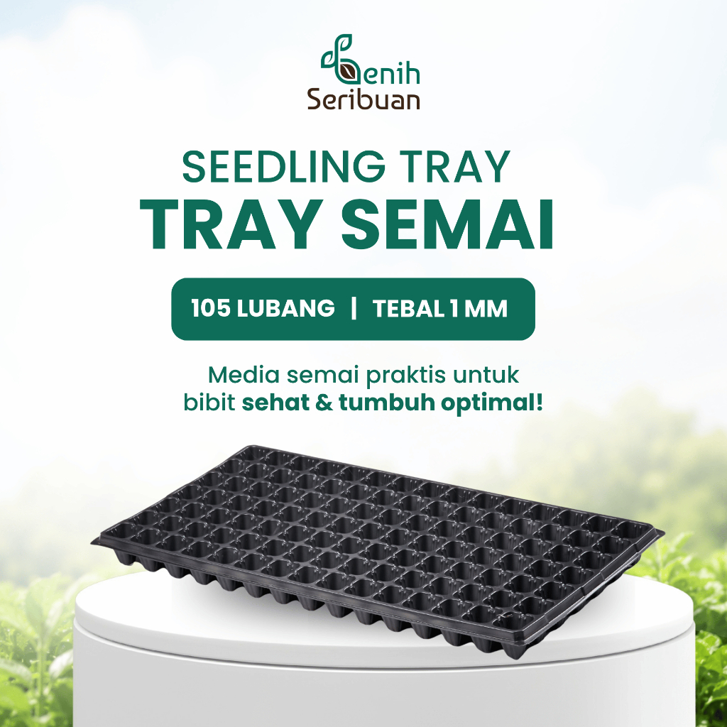 Benih Seribu store - Tray Semai Pot Semai 105 Lubang Tebal 1 MM Media Tanam Bibit Sayuran/Tray Semai