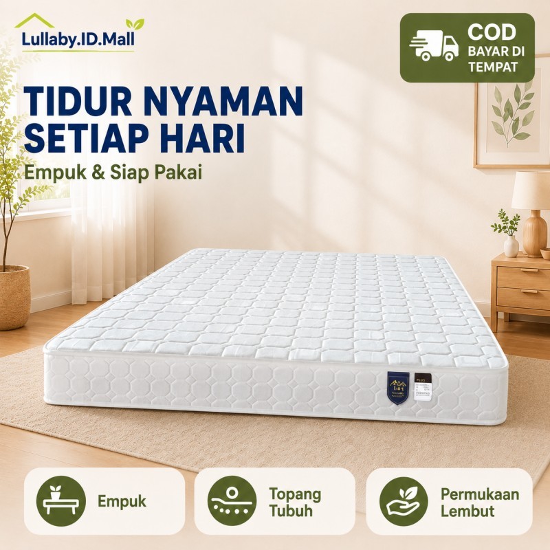 Kasur Springbed Kasur pegas Inoac Royal Foam Sarung Busa Resleting Anti Kempes Tersedia Semua Ukuran