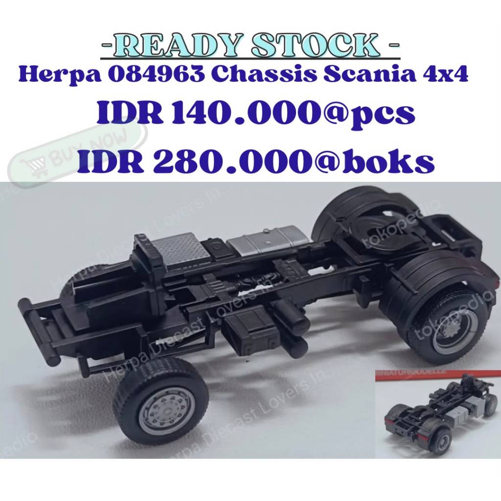 Herpa sasis 084963 Scania 4X4 1:87 HO