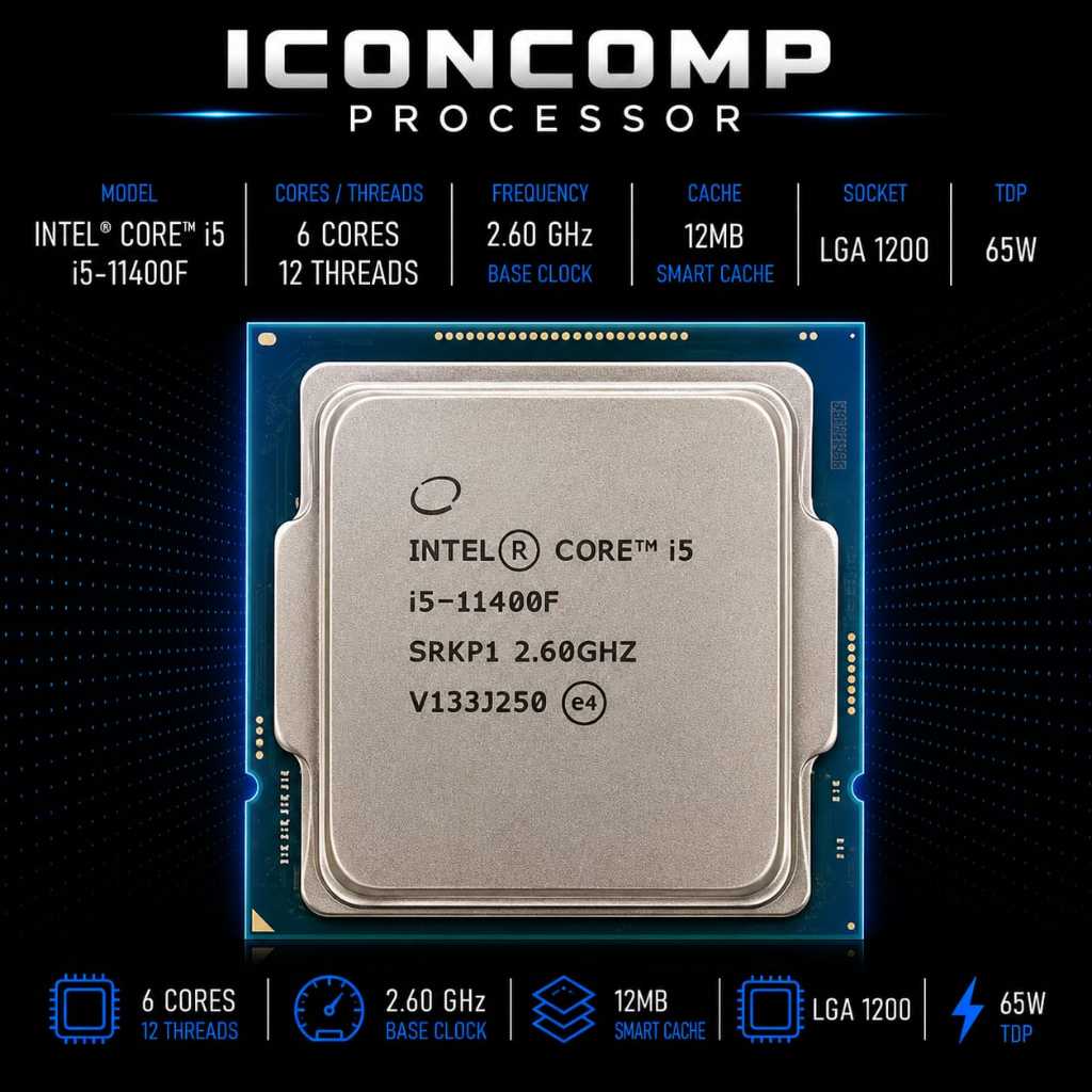 PROCESSOR INTEL CORE I5 11400F TRAY LGA 1200 GEN 11