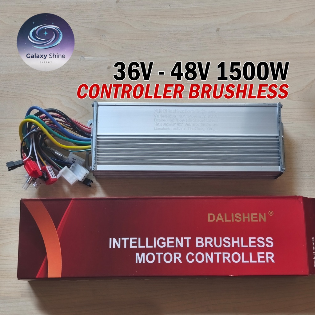 CONTROLLER SEPEDA LISTRIK UNIVERSAL DALISHEN 36V 48V 1500W BLDC MOTOR BRUSHLESS CONTROLLER 2 MODE TI