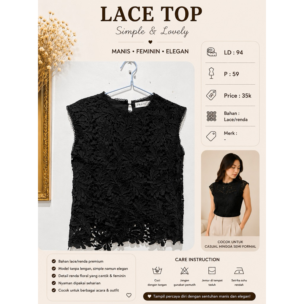 Lace Top Simple & Lovely