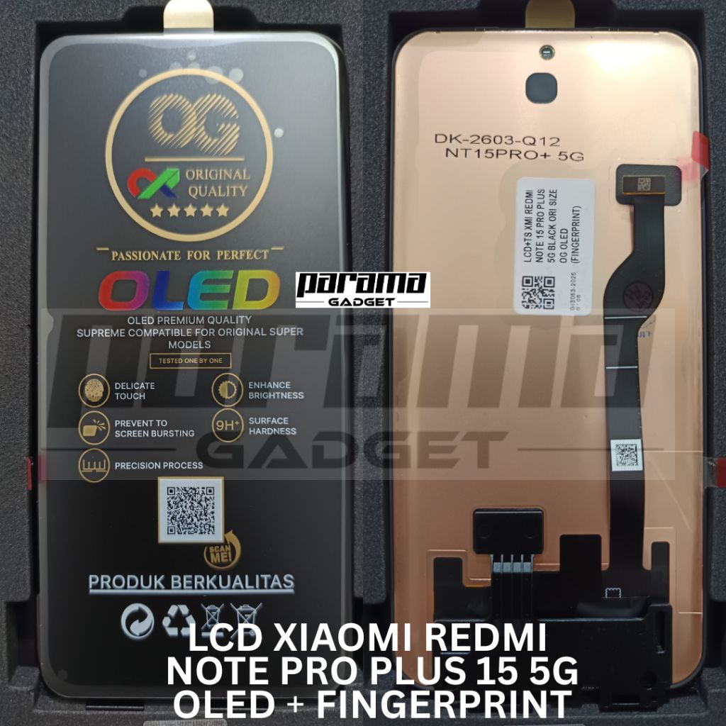 LCD XIAOMI REDMI NOTE 15 PRO PLUS 5G TOUCHSCREEN OLED FINGERPRINT ORIGINAL OG