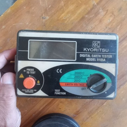 Megger Grounding Tester Kyoritsu 4105A Megger Grounding Tester Kyoritsu 4105A Second Megger Groundin