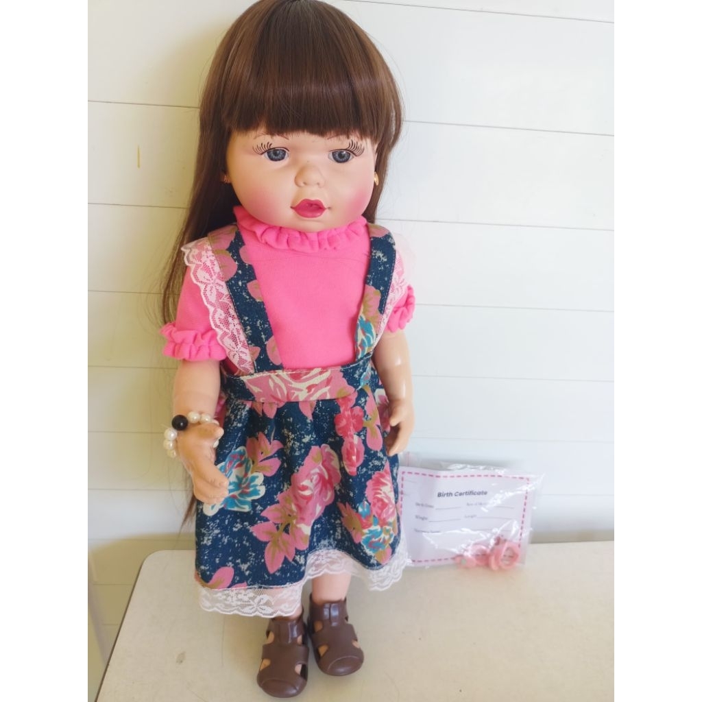 Boneka Reborn Lucu Cantik Menarik Full body 50 cm Lokal