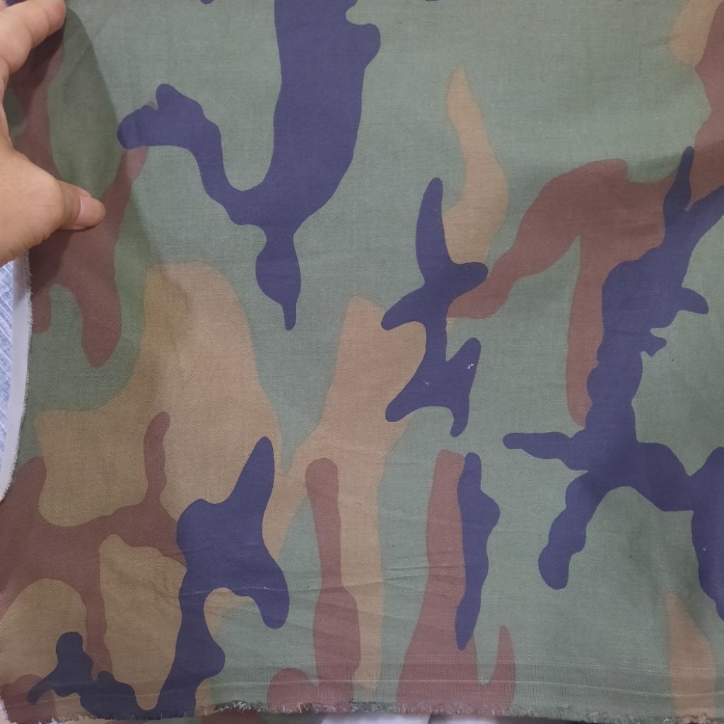 kain twill army/loreng/harga 0,5meter/kain meteran