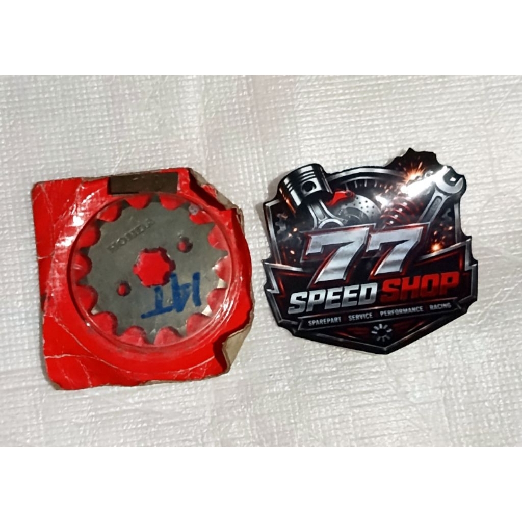 gir depan (sprocket drive)14T  Astrea Grand, Legenda, Impressa, dan Win. 23801-GF6-000