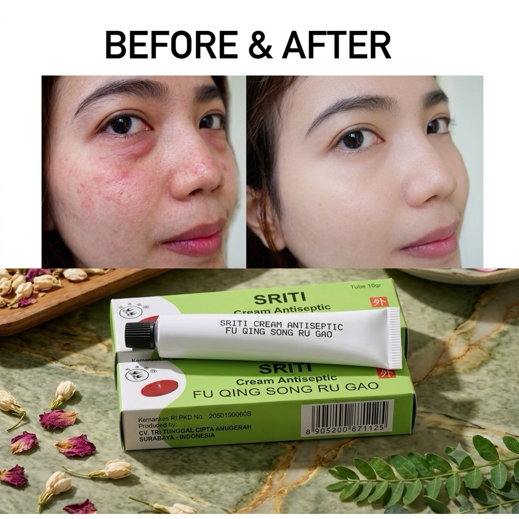 Sriti Antiseptic 10gr Salep Jerawat Flek Hitam Iritasi Aman SRITI Cream Antiseptic Original 100% Asl