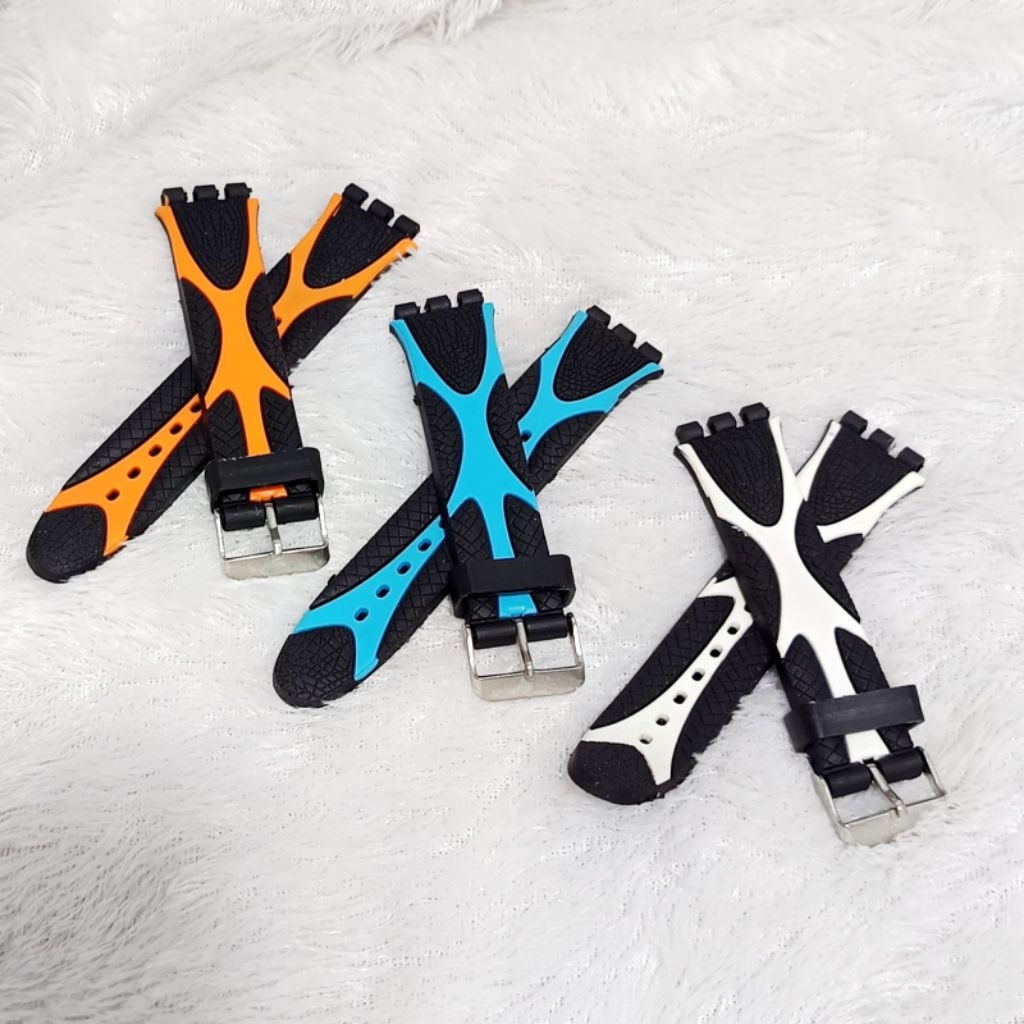 Strap Rubber Swatch Scuba Motif Size 20mm
