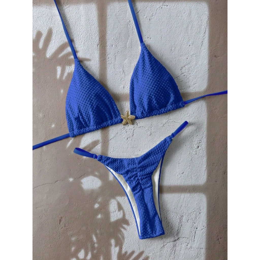 YANUN BALI ISLAND Sexy Bikini Two Piece Stripe with Accesories | Bikini Two Piece | Bikini starfish 