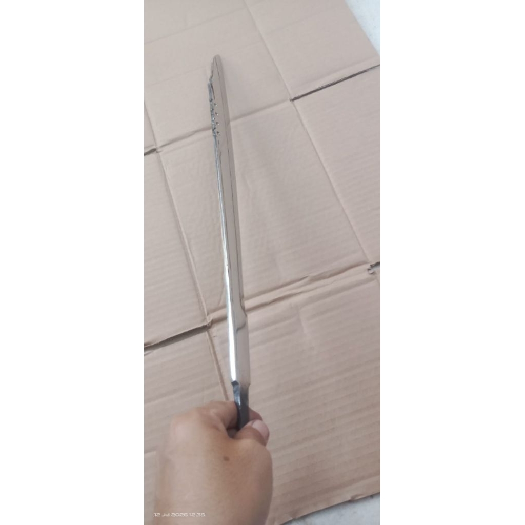 Mandau1 Baja Putih Poles Miror