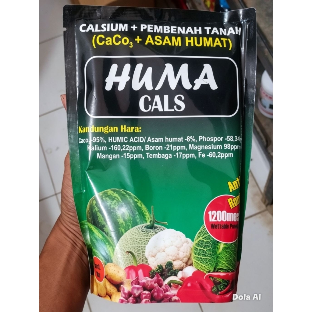 Calsium + Pembenah Tanah ( caco3 + asam humat ) - anti rontok 1200mesh