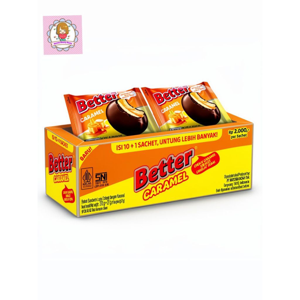 Better Caramel Sandwich Biscuit (1 Pack isi 10)