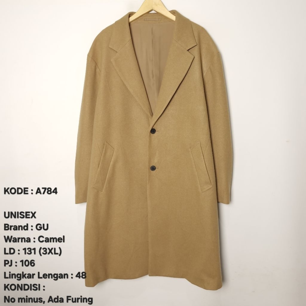 Coat, Long Coat  Musim Dingin Jumbo Big Size Preloved 40