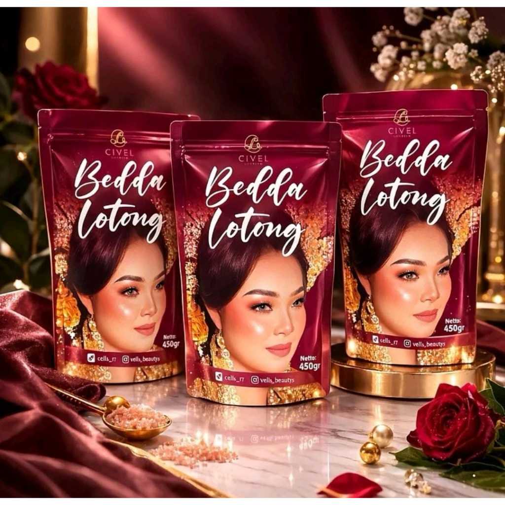 Lulur Bedda Lotong Vells 450gr - Camellia Beauty Store