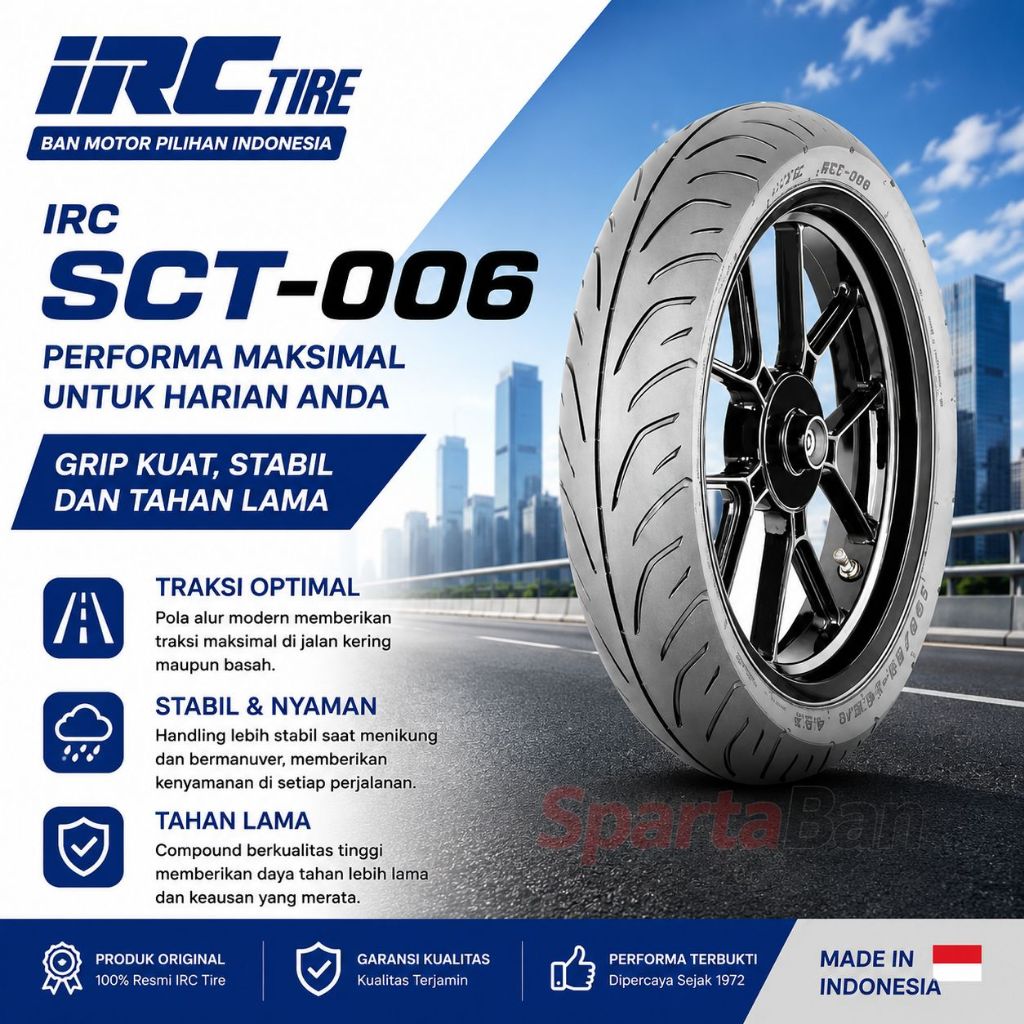 IRC SCT-006 110/70-14 Ban Motor Tubeless Original IRC SCT006 110/70-14