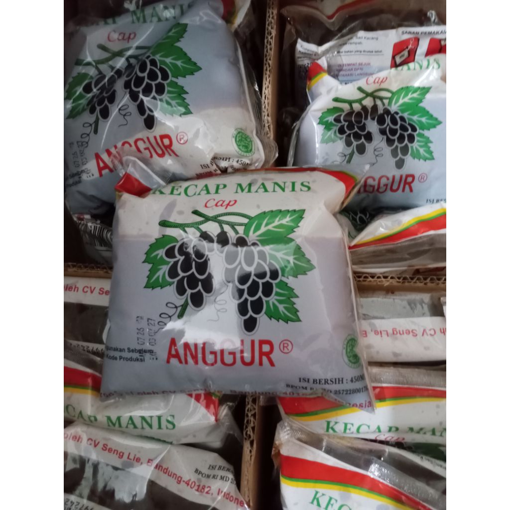 Kecap Anggur refill 450 ml kecap Manis Anggur bantal