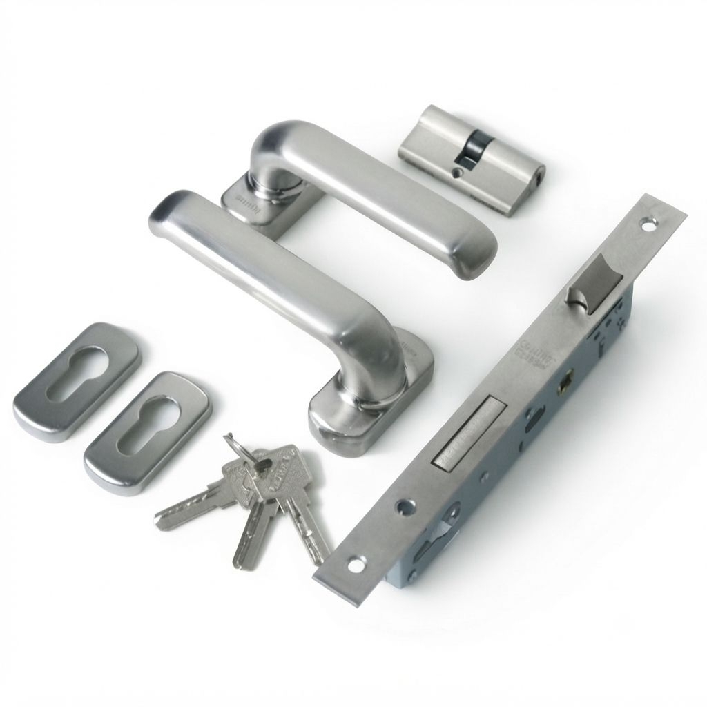 Kunci Pintu Handle Gemuk Gagang Besar Stainless Steel SUS304 Elegan Handleset A31 Glatino GLT-202 30
