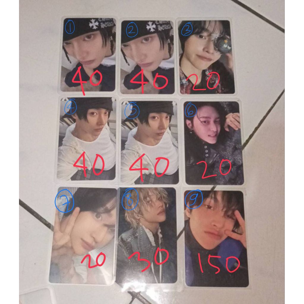 photocard riize wonbin