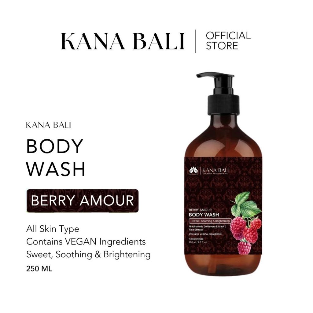Kana Bali Body Wash Berry Amour - Sabun Mandi | Sabun Cair